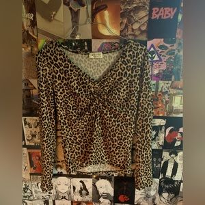 Long Sleeve Shirt Cheetah Print (M)